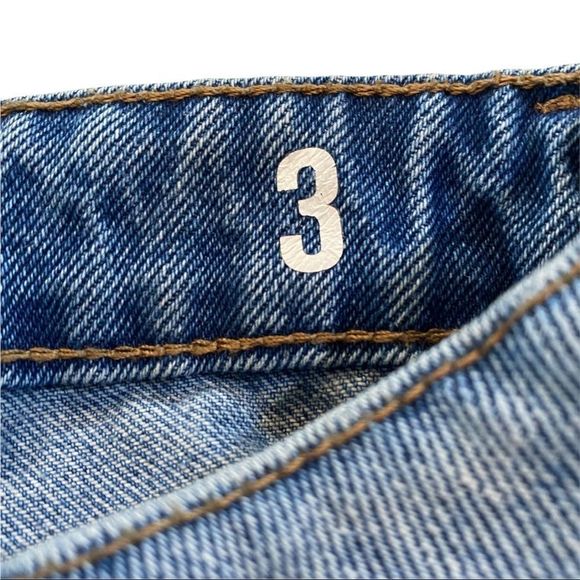 Garage Chelsea denim distressed high waist shorts size 3 - Picture 3 of 9